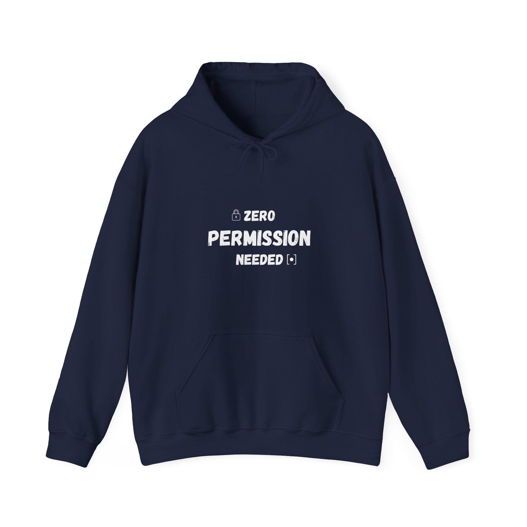 Zero Permission Needed Hoodie - Unisex Heavy Blend Sweatshirt