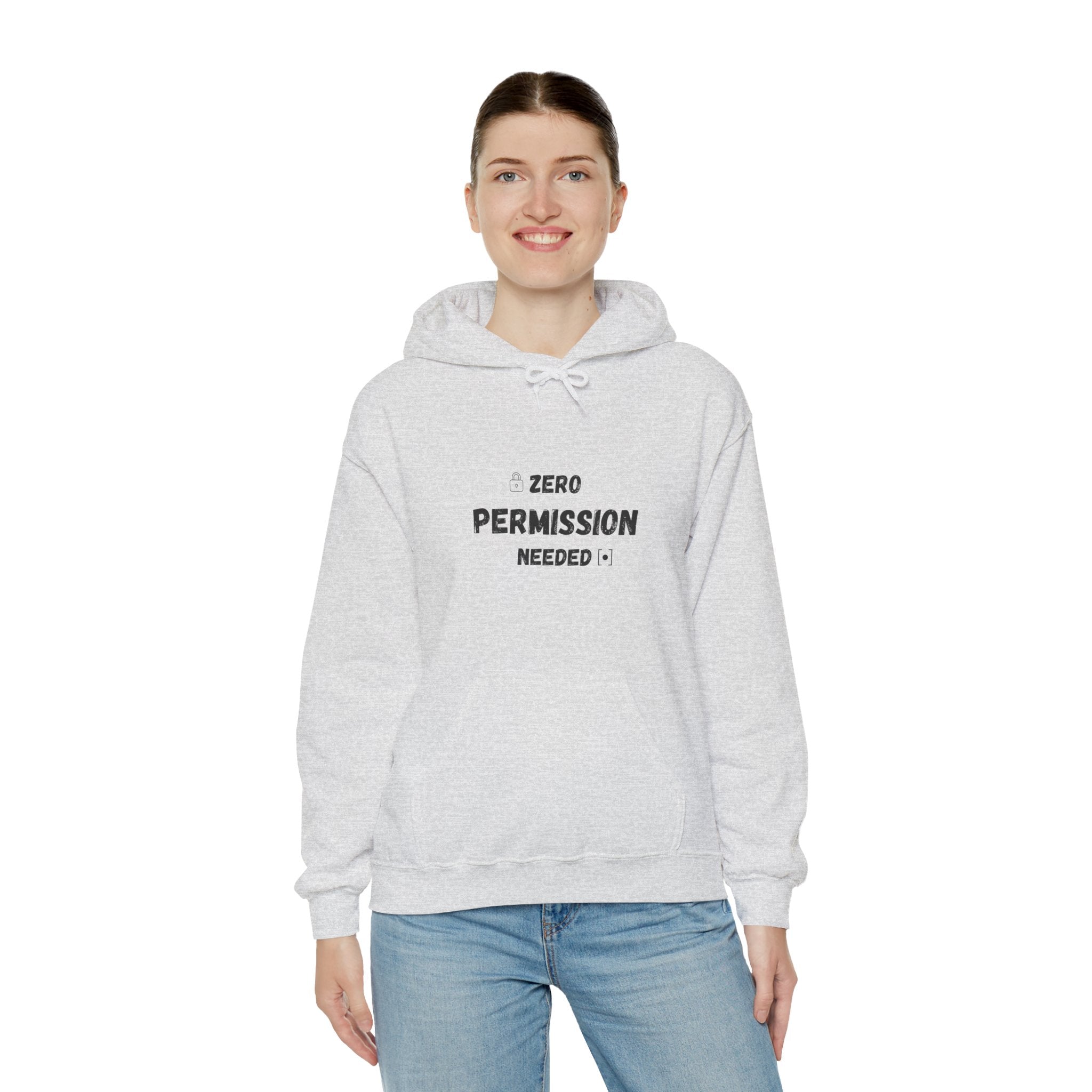 Zero Permission Needed - Unisex Heavy Blend Hoodie