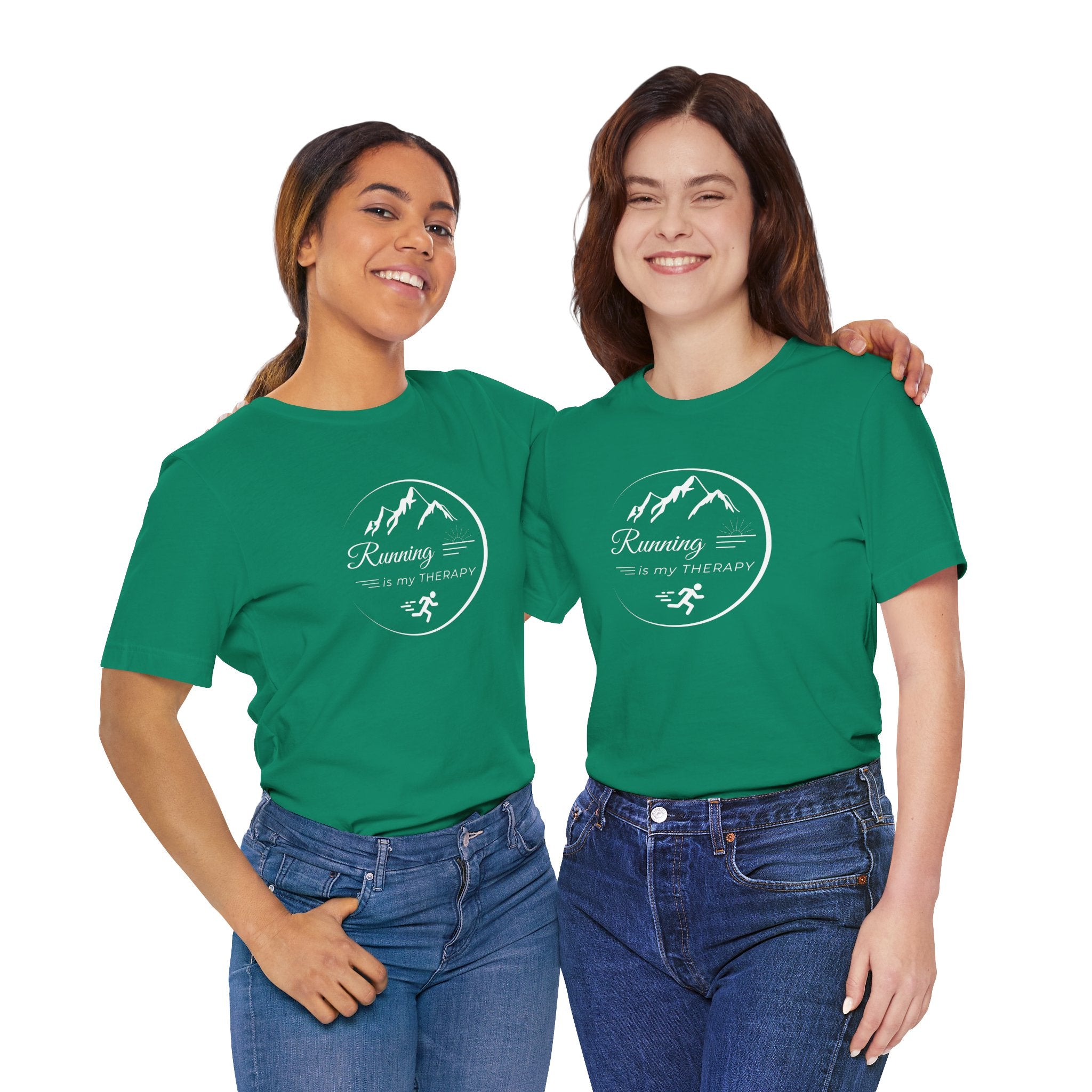 Running is My Therapy Unisex Jersey Tee - Perfect Gift for Runners