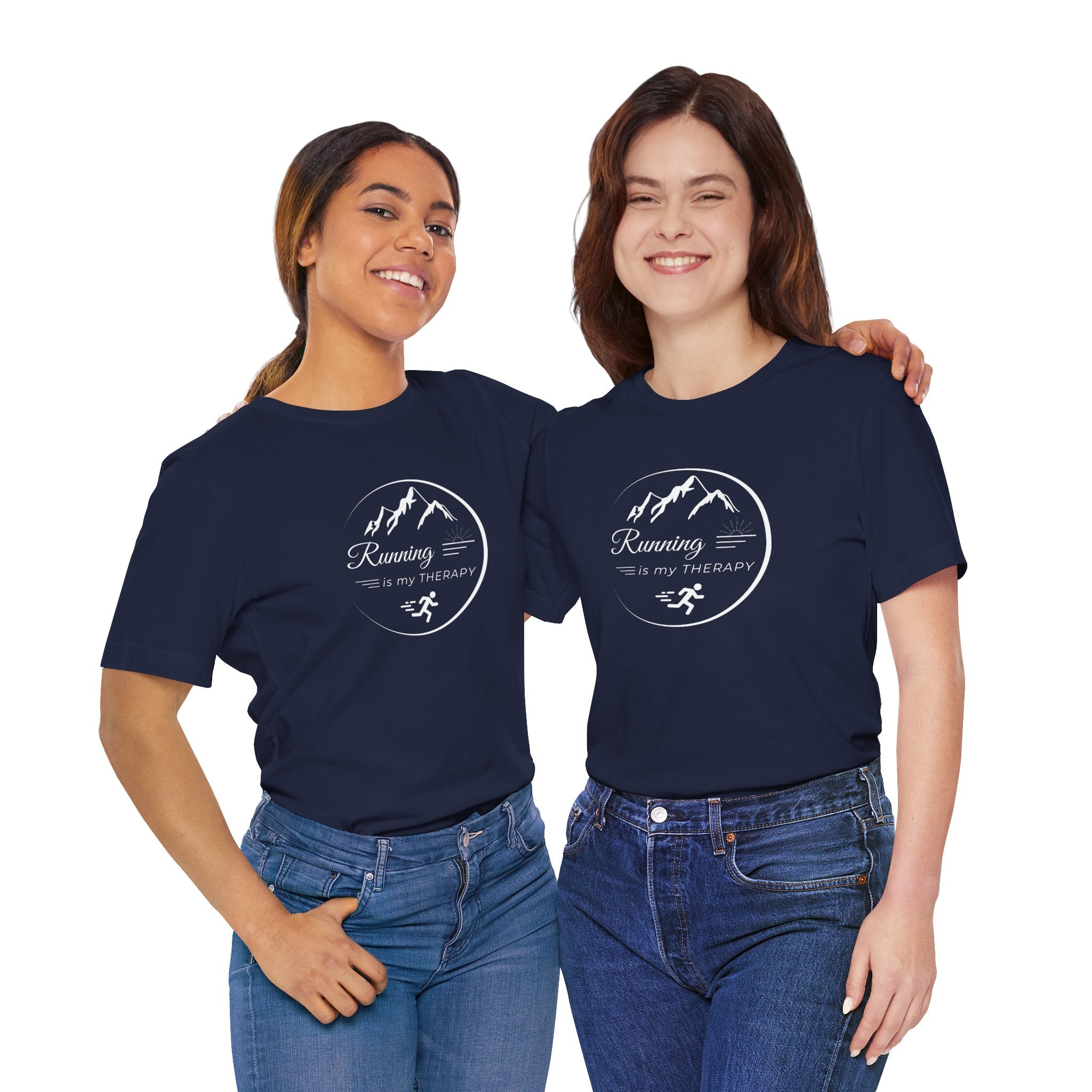 Running is My Therapy Unisex Jersey Tee - Perfect Gift for Runners