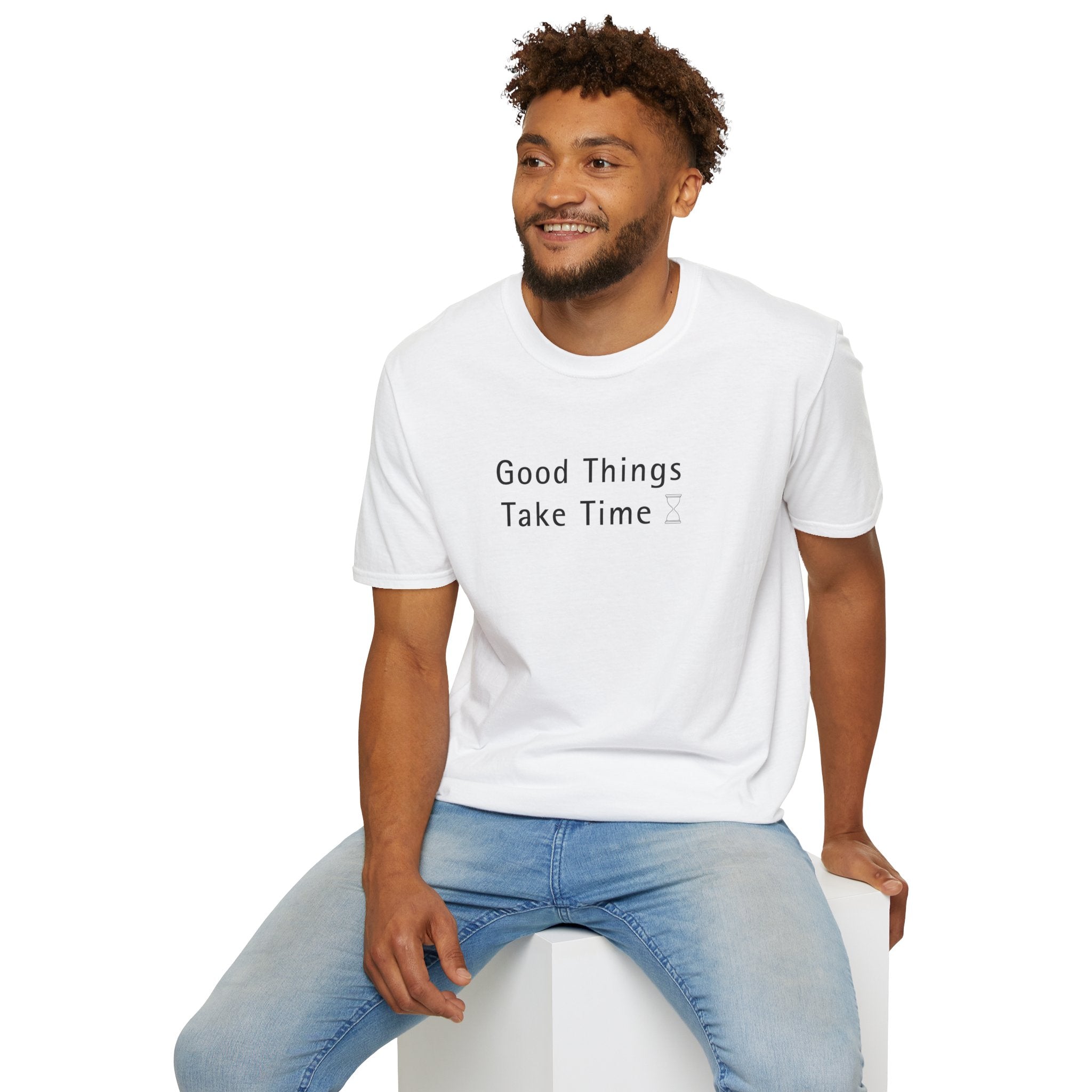 Minimalistic Good Things Take Time Unisex T-Shirt